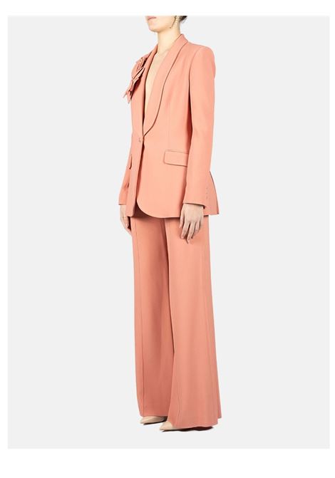 Pantaloni flared in cady a vita alta in rosa Elie Saab - donna ELIE SAAB | P0005NR25CD003GARDENLILLY